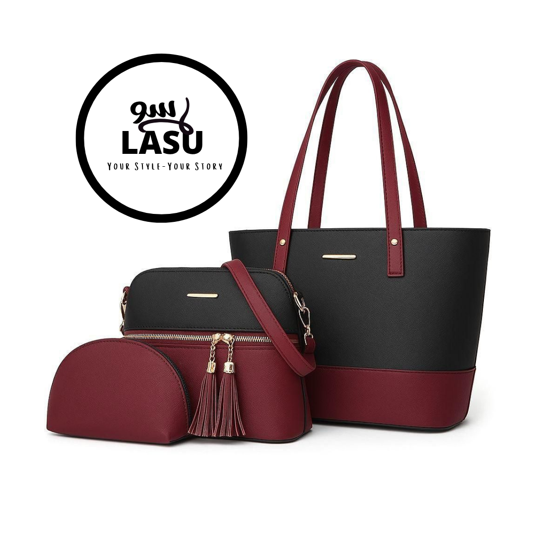 3 piece handbag set for women – maroon & black – tote, shoulder bag & clutch (copy) (copy) 3 piece handbag set for women – maroon & black – tote, shoulder bag & clutch (copy) (copy)